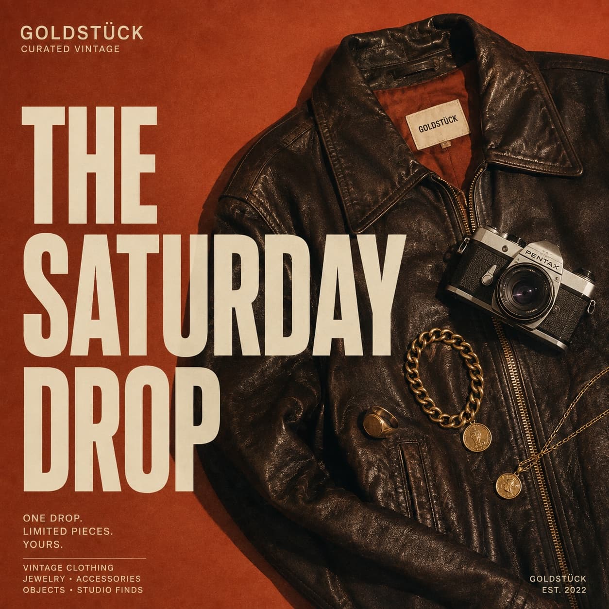 Weekly drop campaign design for a curated vintage boutique